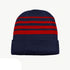 Grace Collection The Multi Stripe Beanie | Unisex Navy/Red Hats