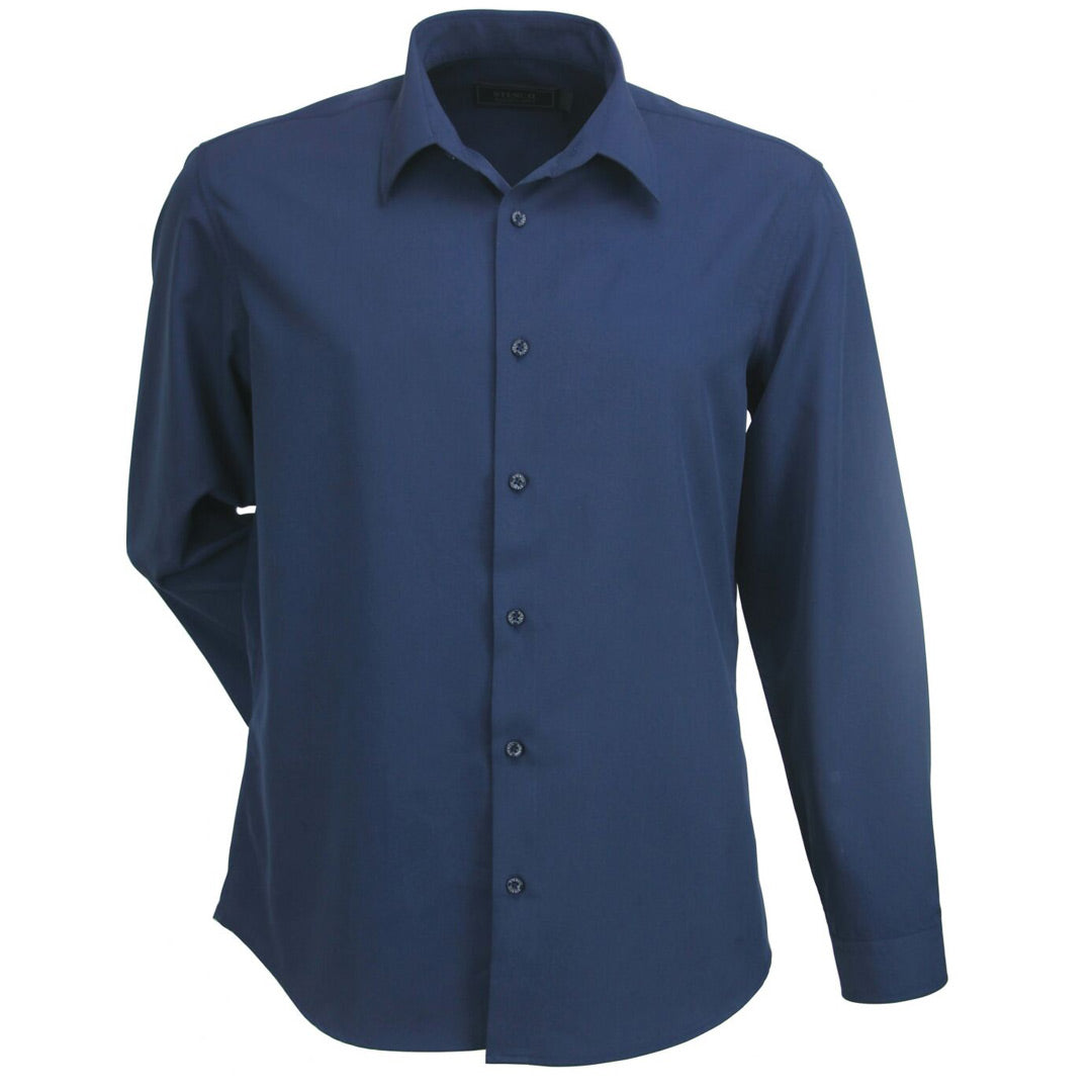Stencil The Candidate Shirt | Mens | Long Sleeve Navy Shirts & Tops