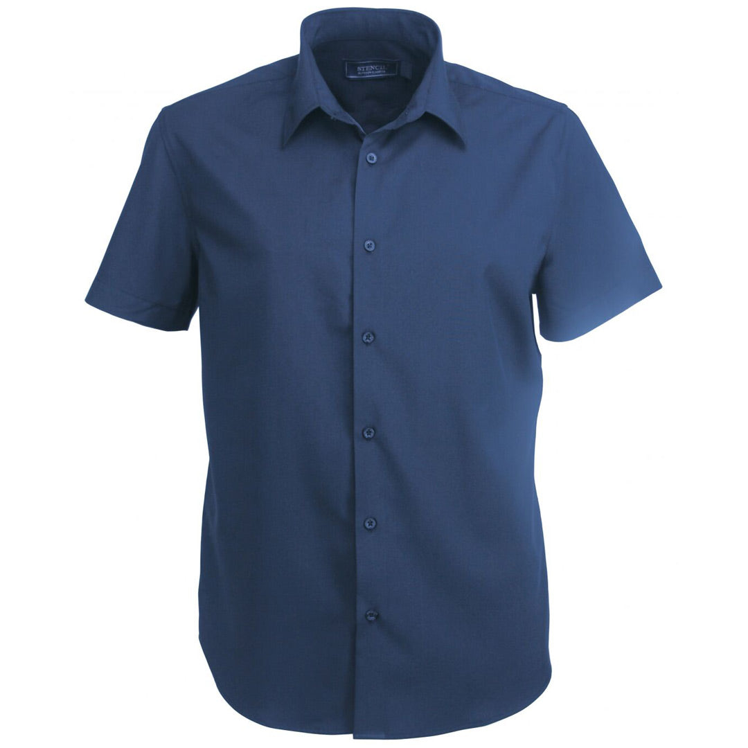 Stencil The Candidate Shirt | Mens | Short Sleeve Navy Shirts & Tops