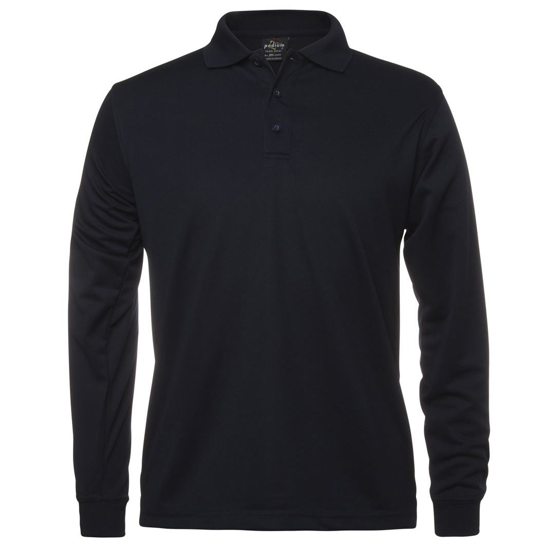 Jbs Wear The Poly Polo | Long Sleeve | Adults Navy Shirts & Tops