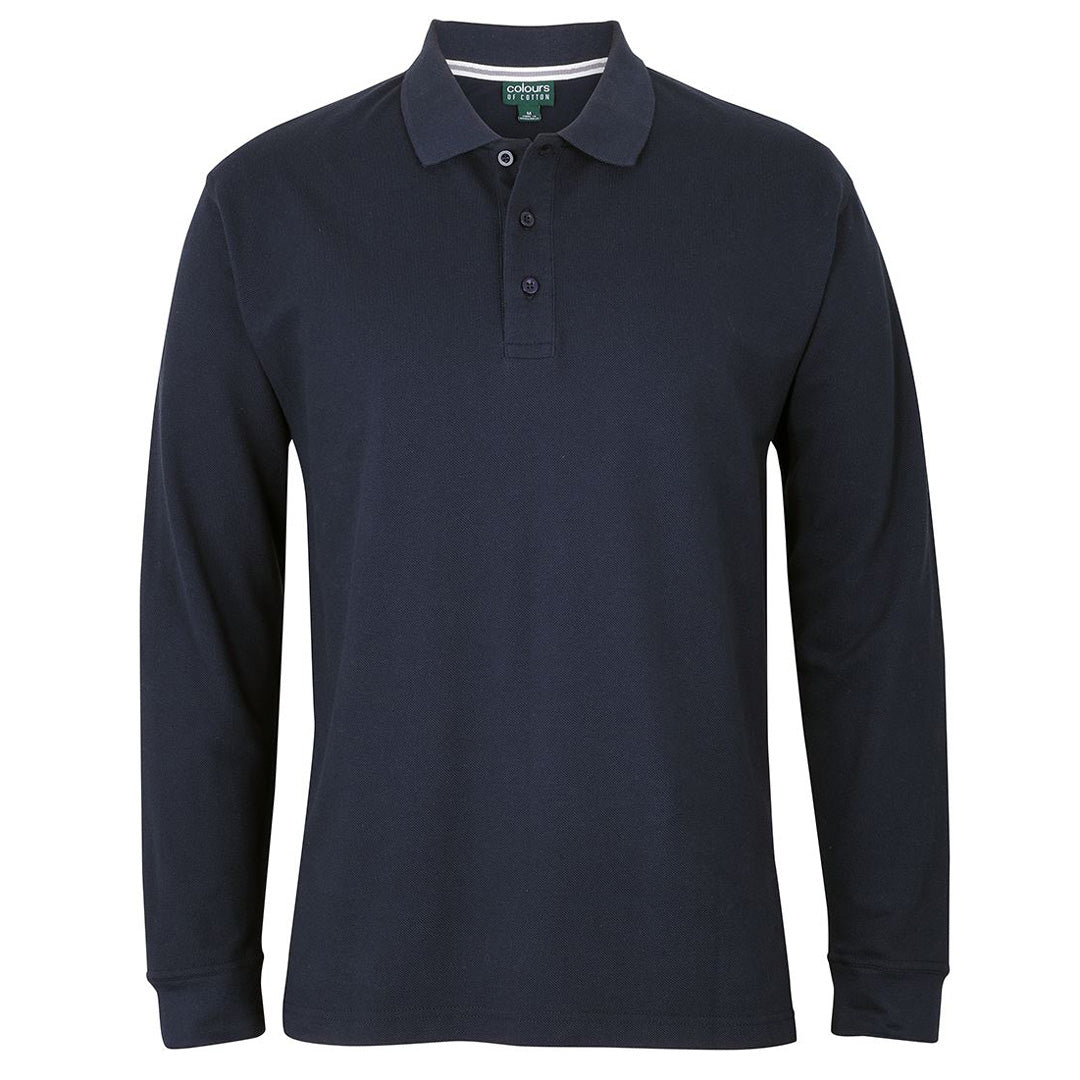 Jbs Wear The C of C Pique Polo | Long Sleeve | Adults Navy Shirts & Tops