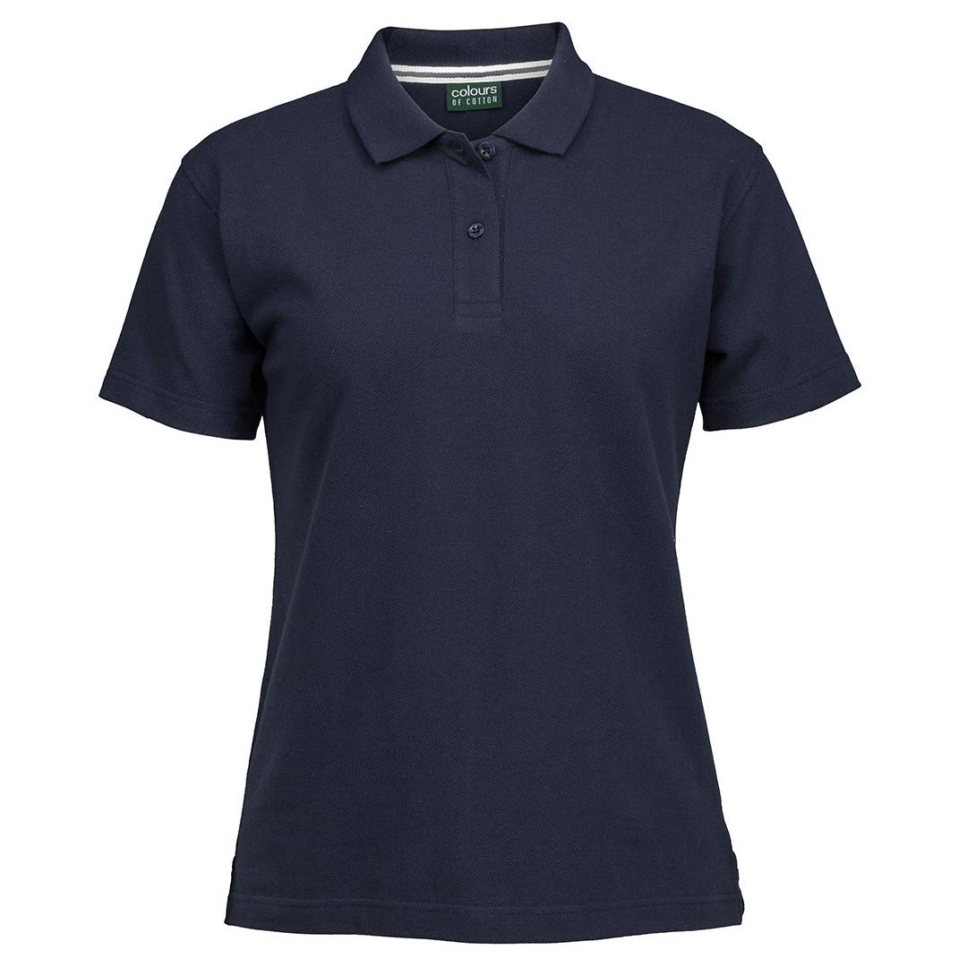 Jbs Wear The C of C Pique Polo | Short Sleeve | Ladies Navy Shirts & Tops