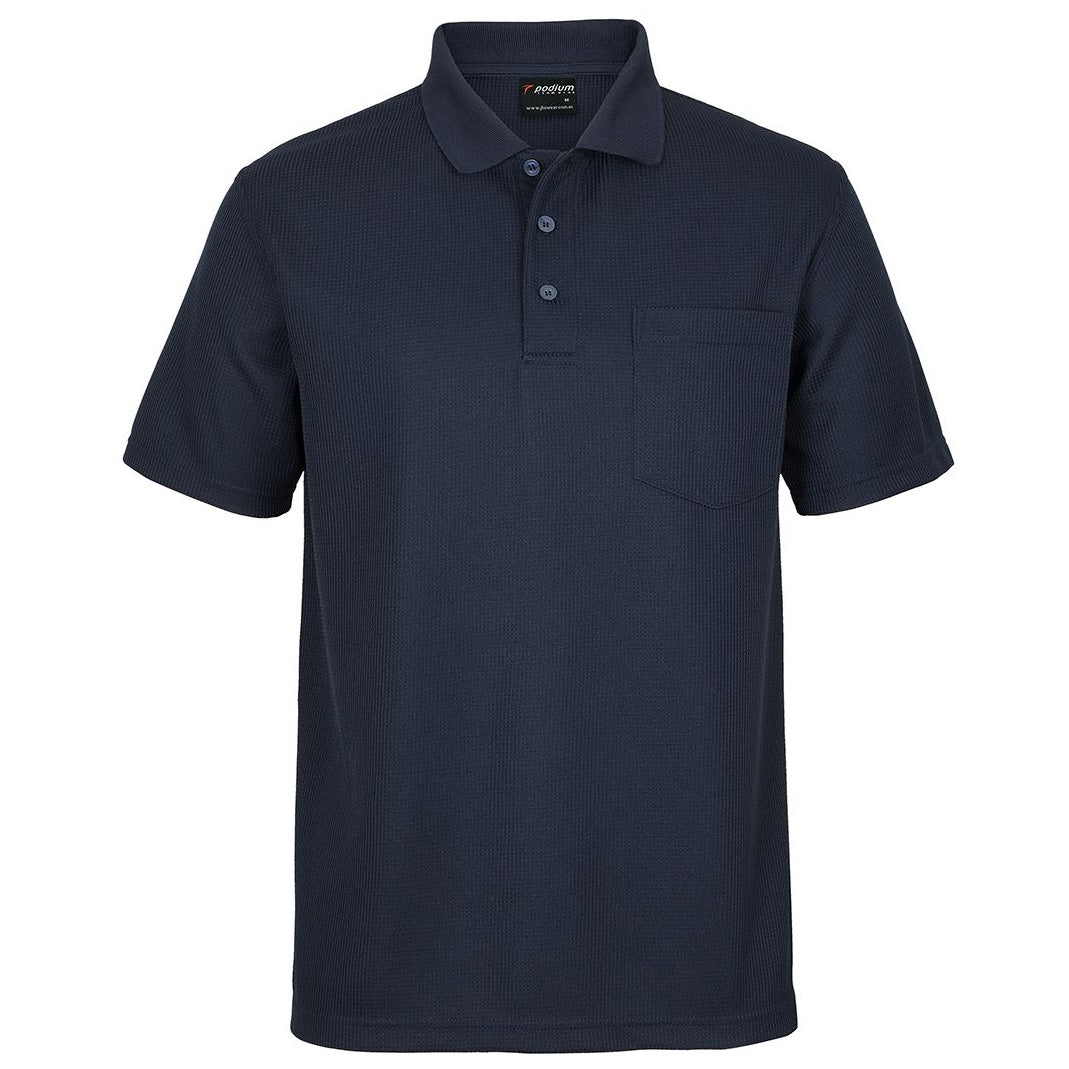 Jbs Wear The Waffle Pocket Polo | Mens Navy Shirts & Tops