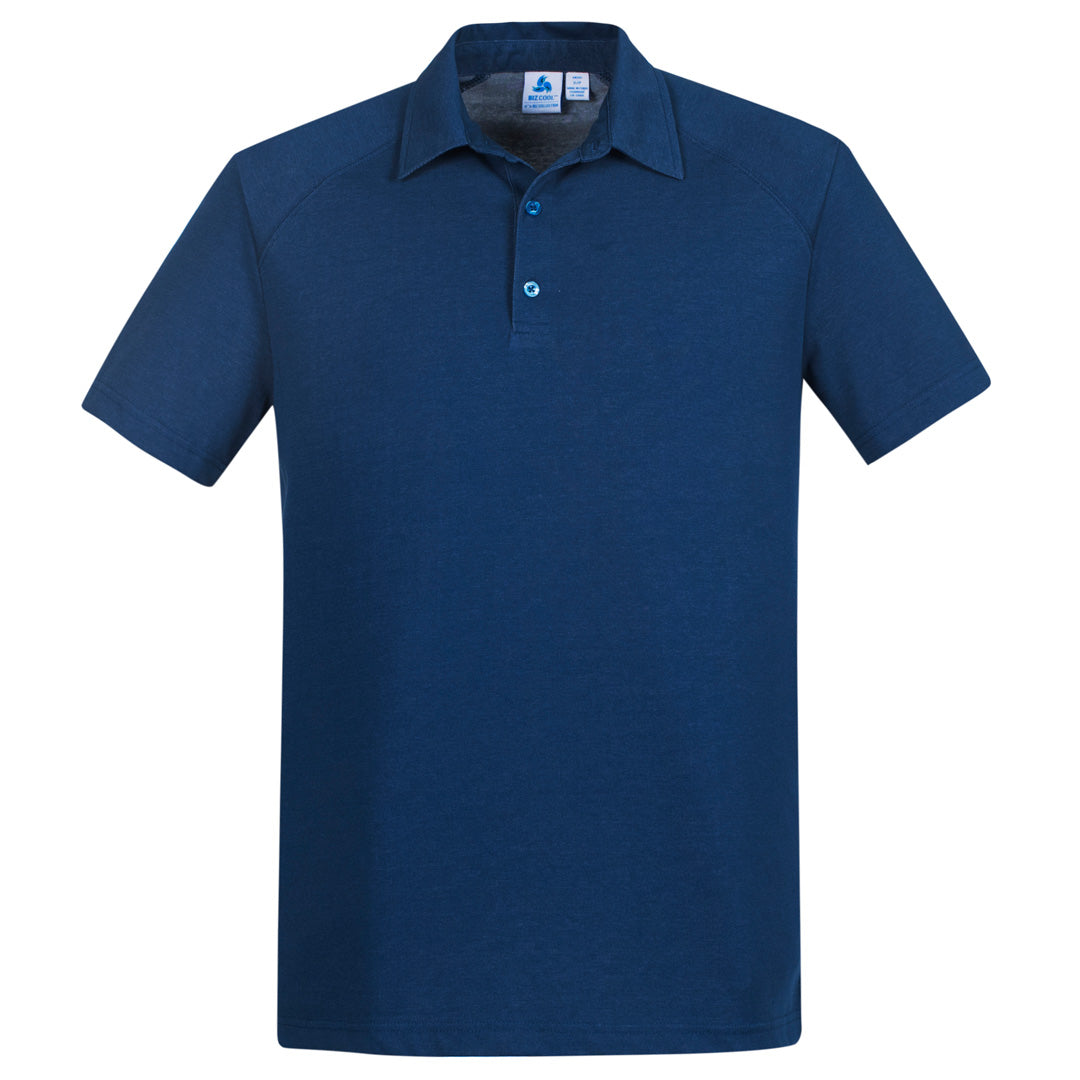 Biz Collection The Byron Polo | Mens | Short Sleeve Steel Blue Shirts & Tops