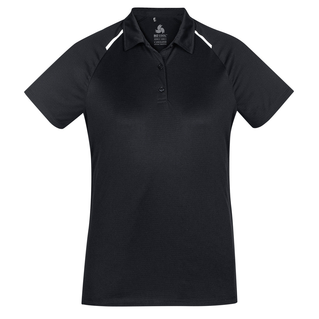 Biz Collection The Academy Polo | Ladies | Short Sleeve Black/White Shirts & Tops