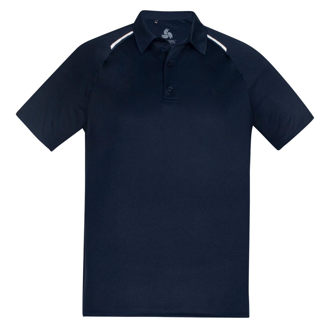 Biz Collection The Academy Polo | Mens | Short Sleeve Navy/White Shirts & Tops