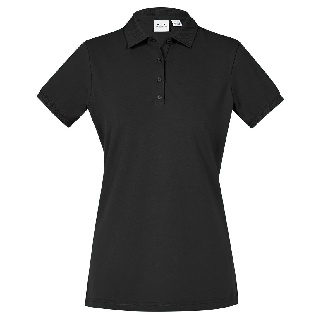 Biz Collection The City Polo | Ladies | Short Sleeve Black Shirts & Tops