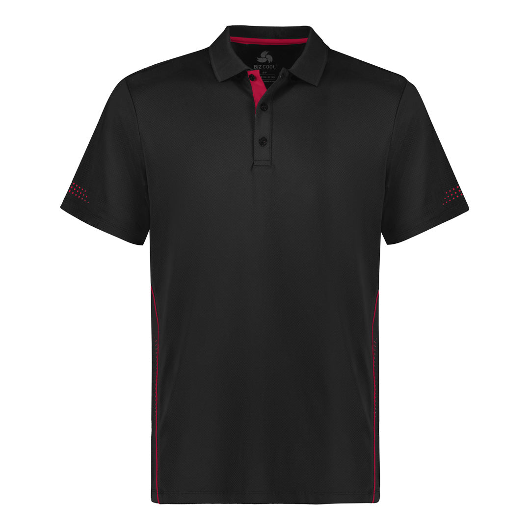 Biz Collection The Balance Polo | Kids | Short Sleeve Black/Red Shirts & Tops