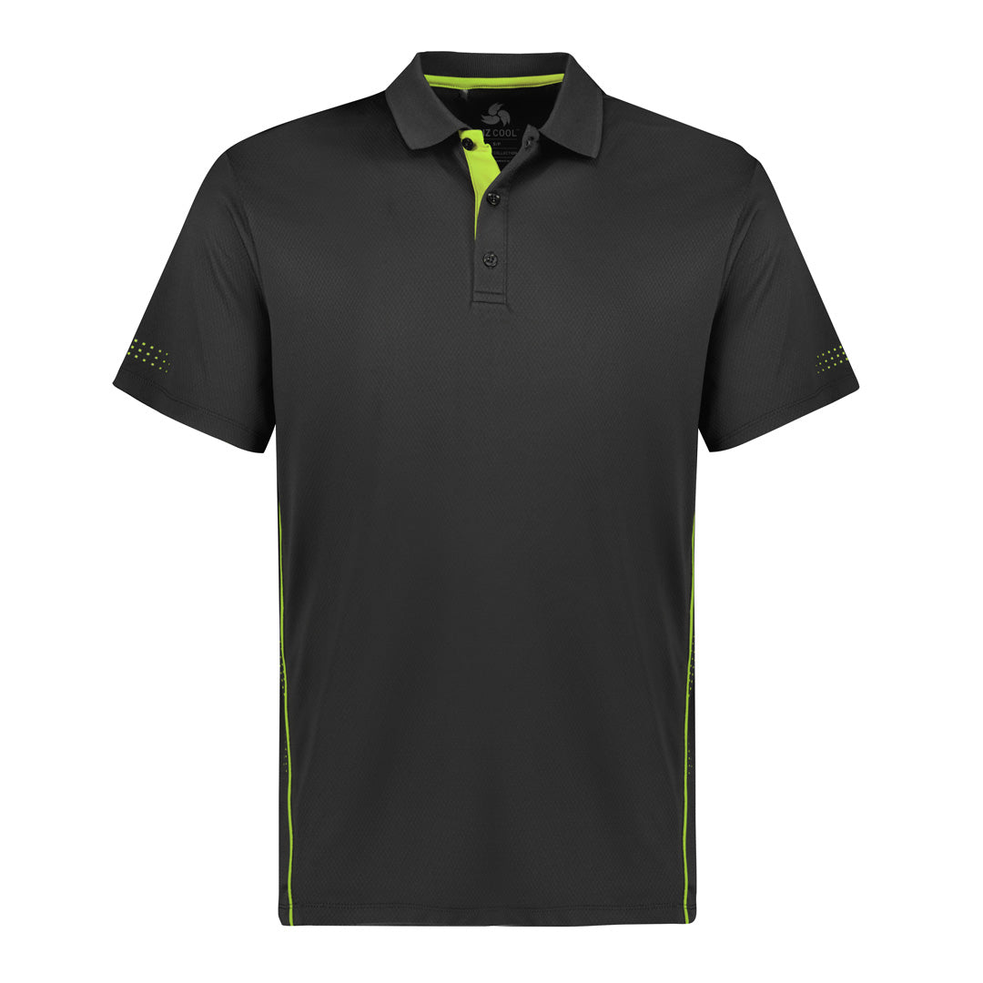Biz Collection The Balance Polo | Kids | Short Sleeve Grey/Lime Shirts & Tops