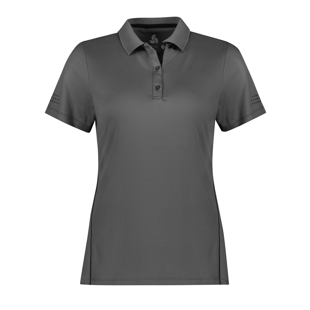 Biz Collection The Balance Polo | Ladies | Short Sleeve Ash/Black Shirts & Tops