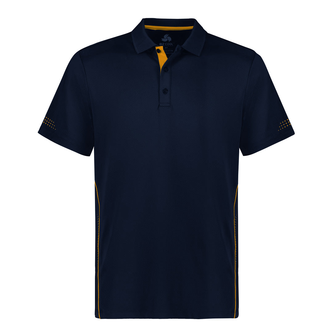 Biz Collection The Balance Polo | Mens | Short Sleeve Navy/Gold Shirts & Tops