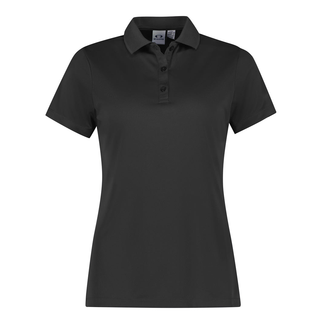 Biz Collection The Action Polo | Ladies | Short Sleeve Charcoal Shirts & Tops