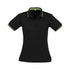 Biz Collection The Jet Polo | Ladies | Short Sleeve Black/Green Shirts & Tops