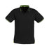 Biz Collection The Jet Polo | Mens | Short Sleeve Black/Green Shirts & Tops