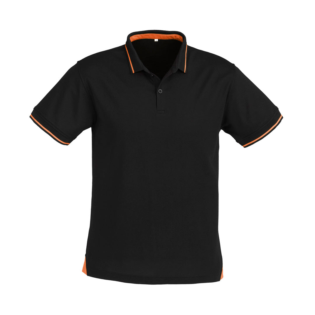 Biz Collection The Jet Polo | Mens | Short Sleeve Black/Orange Shirts & Tops