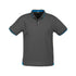 Biz Collection The Jet Polo | Mens | Short Sleeve Steel Grey/Cyan Shirts & Tops