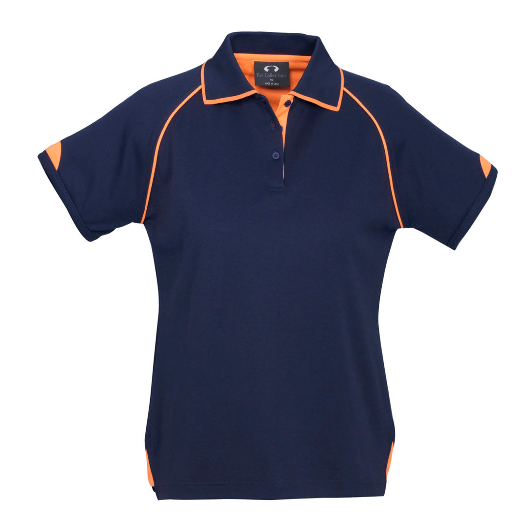 Biz Collection The Fusion Polo | Ladies | Short Sleeve Navy/Orange Shirts & Tops