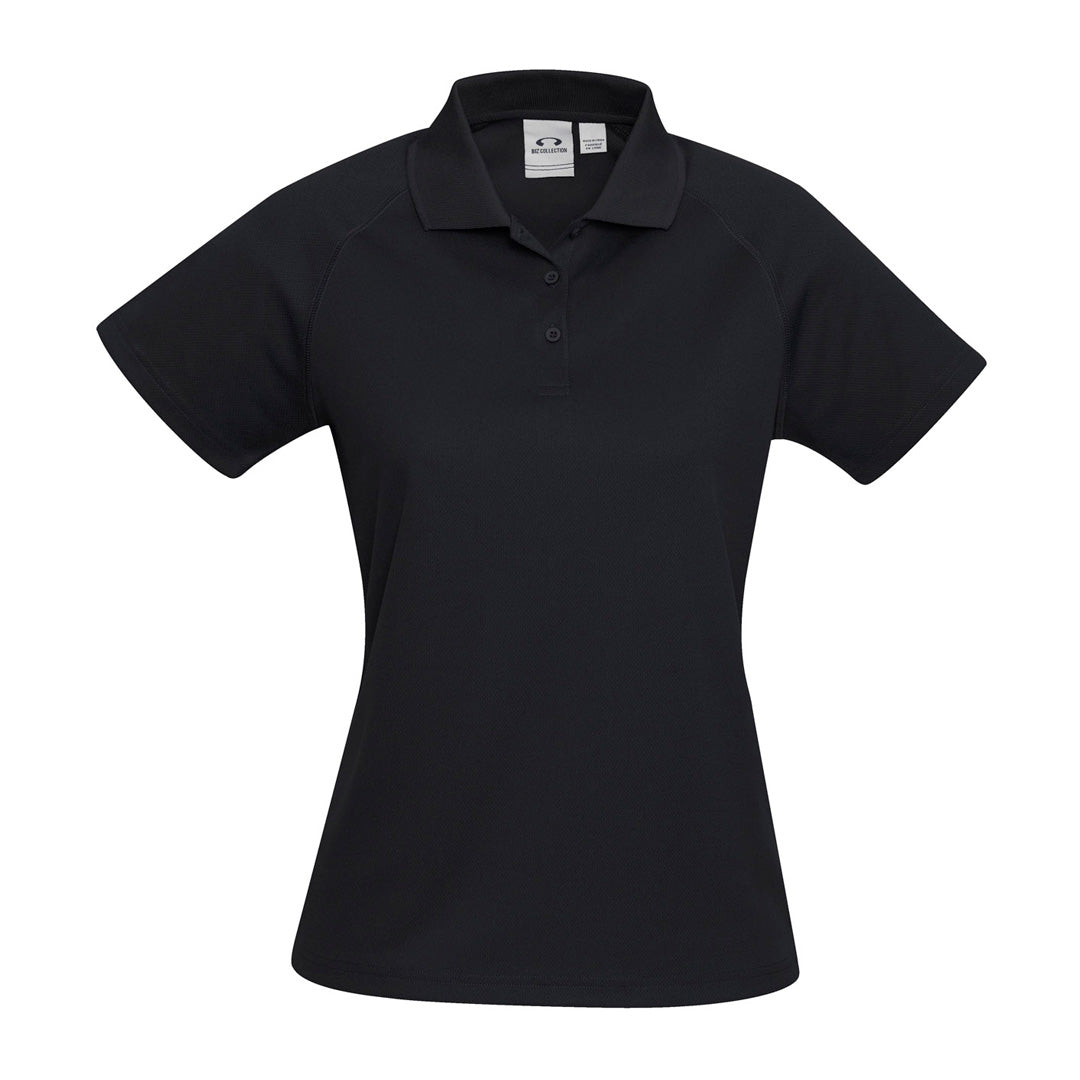 Biz Collection The Sprint Polo | Ladies | Short Sleeve Black Shirts & Tops
