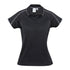 Biz Collection The Blade Polo | Ladies | Short Sleeve Black/Silver Shirts & Tops