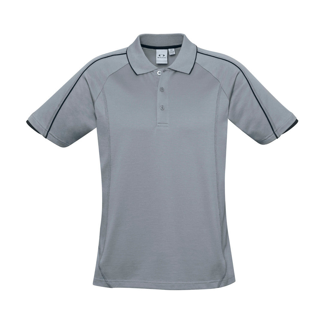 Biz Collection The Blade Polo | Mens | Short Sleeve Silver/Black Shirts & Tops