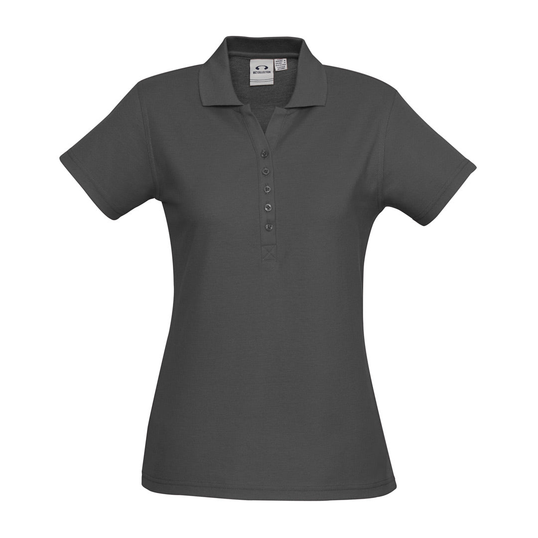 Biz Collection The Crew Polo | Ladies | Short Sleeve Charcoal Shirts & Tops