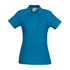 Biz Collection The Crew Polo | Ladies | Short Sleeve Cyan Shirts & Tops