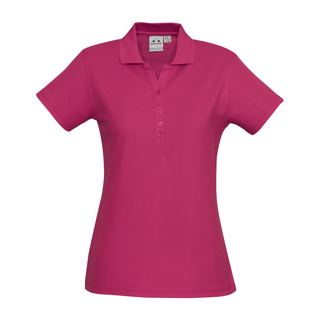 Biz Collection The Crew Polo | Ladies | Short Sleeve Fuchsia Shirts & Tops
