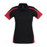 Biz Collection The Talon Polo | Ladies | Short Sleeve Black/Red Shirts & Tops