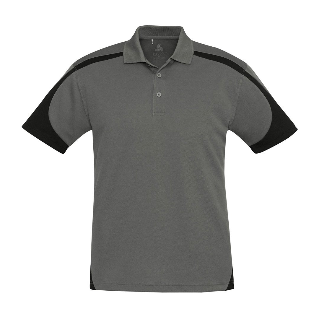 Biz Collection The Talon Polo | Mens | Short Sleeve Ash/Black Shirts & Tops