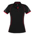 Biz Collection The Razor Polo | Ladies | Short Sleeve Black/Red Shirts & Tops