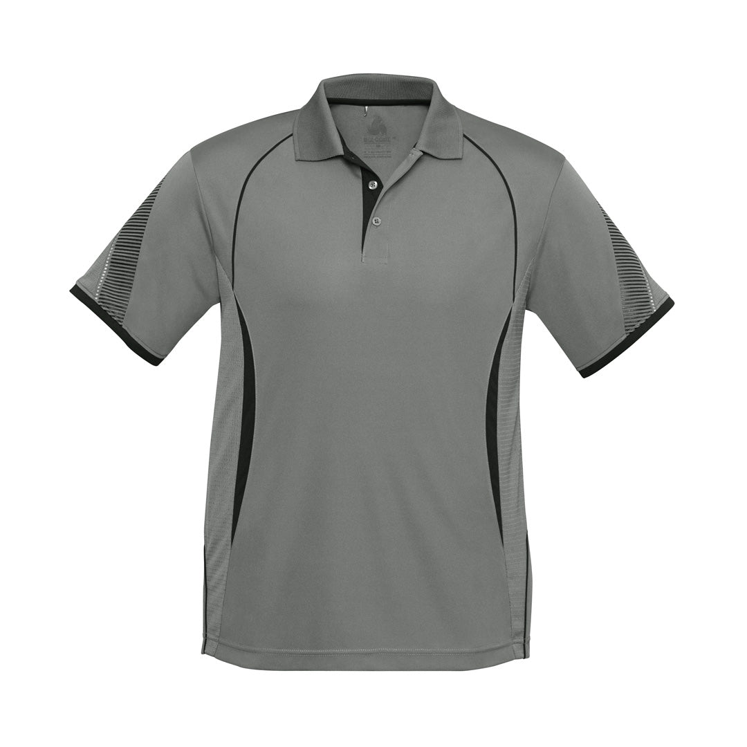 Biz Collection The Razor Polo | Kids | Short Sleeve Ash/Black Shirts & Tops