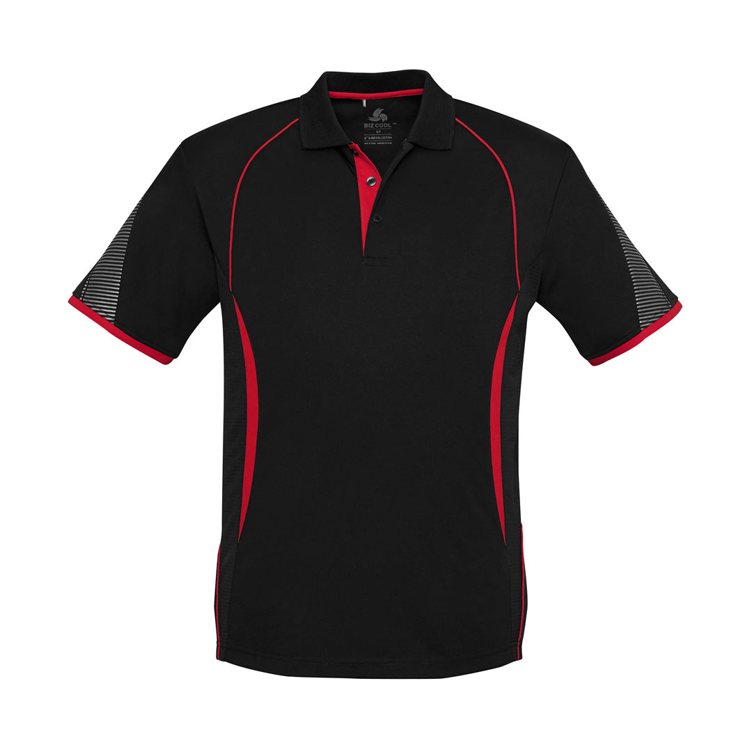 Biz Collection The Razor Polo | Kids | Short Sleeve Black/Red Shirts & Tops