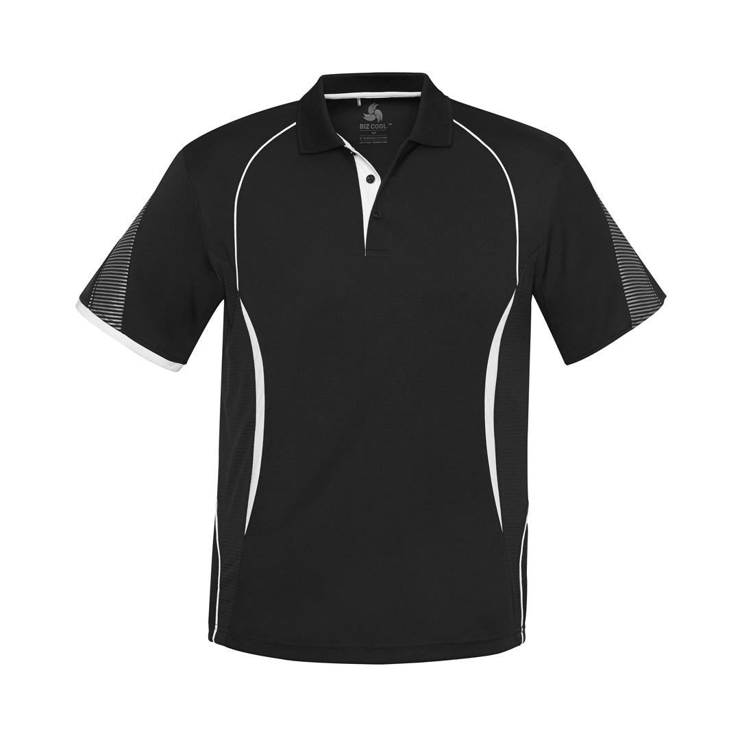 Biz Collection The Razor Polo | Kids | Short Sleeve Black/White Shirts & Tops