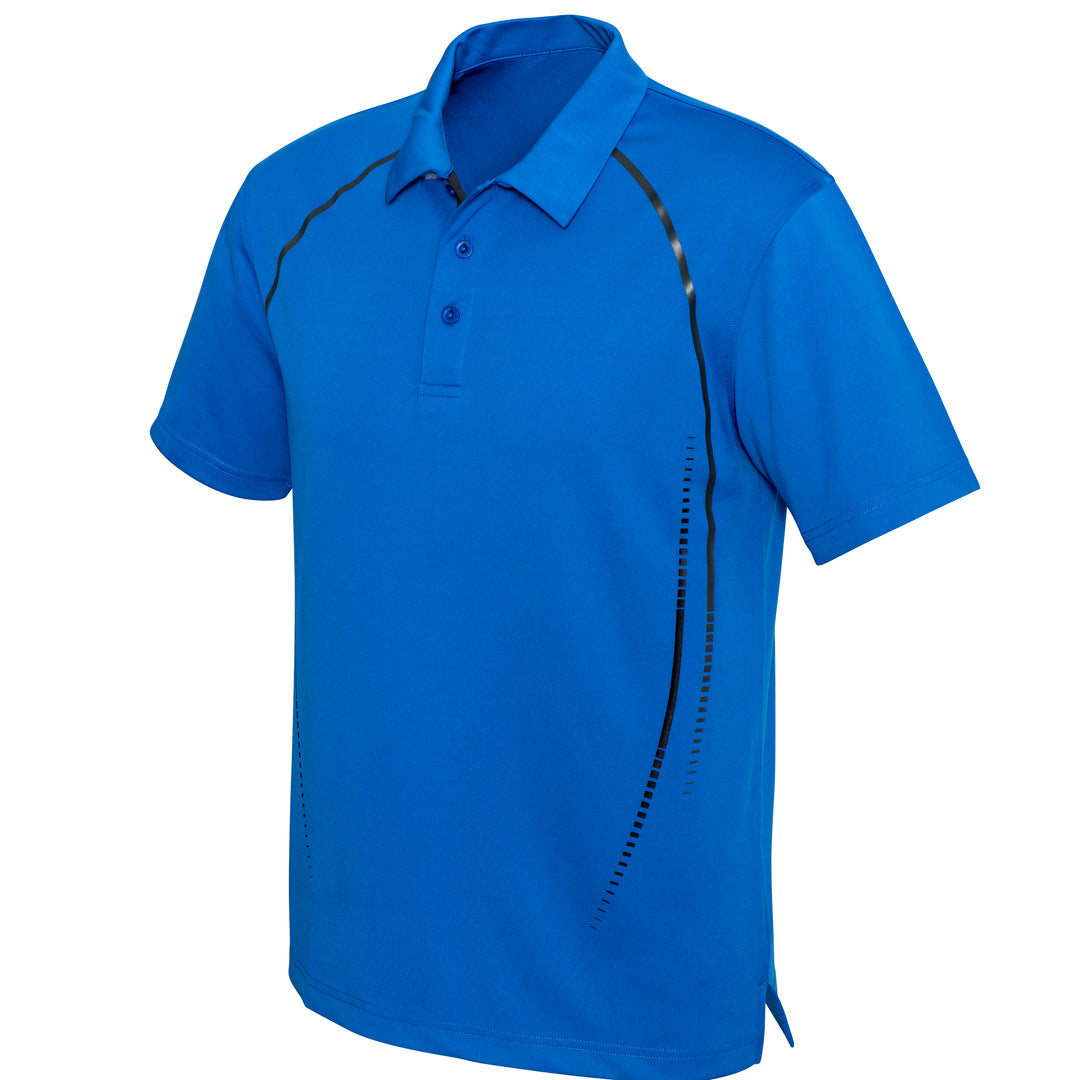 Biz Collection The Cyber Polo | Mens | Short Sleeve Royal/Silver Shirts & Tops