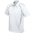 Biz Collection The Cyber Polo | Mens | Short Sleeve White/Silver Shirts & Tops