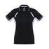 Biz Collection The Renegade Polo | Ladies | Short Sleeve Black/White/Silver Shirts & Tops