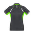 Biz Collection The Renegade Polo | Ladies | Short Sleeve Grey/Lime/Silver Shirts & Tops