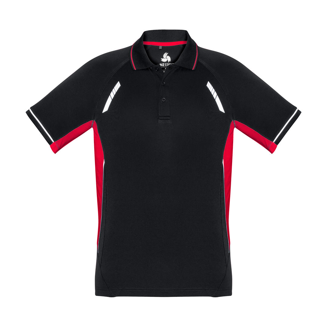 Biz Collection The Renegade Polo | Kids | Short Sleeve Black/Red/Silver Shirts & Tops