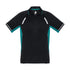 Biz Collection The Renegade Polo | Mens | Short Sleeve Black/Teal/Silver Shirts & Tops
