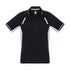 Biz Collection The Renegade Polo | Mens | Short Sleeve Black/White/Silver Shirts & Tops