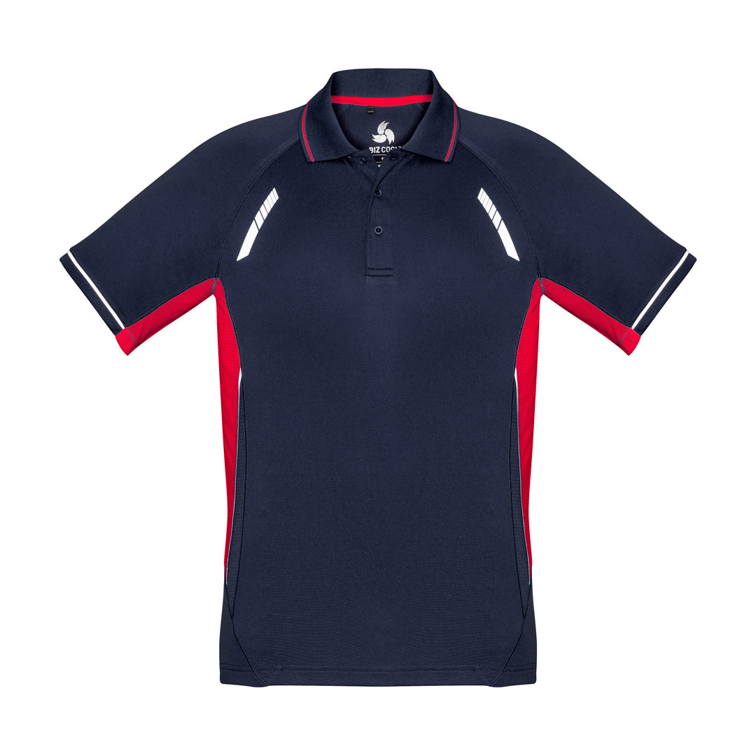 Biz Collection The Renegade Polo | Mens | Short Sleeve Navy/Red/Silver Shirts & Tops