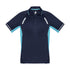 Biz Collection The Renegade Polo | Mens | Short Sleeve Navy/Sky/Silver Shirts & Tops