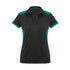 Biz Collection The Rival Polo | Ladies | Short Sleeve Black/Teal Shirts & Tops