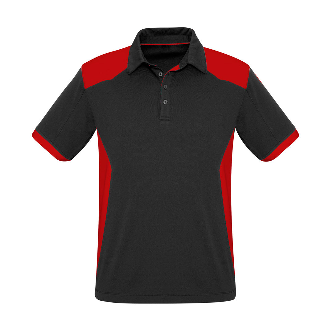 Biz Collection The Rival Polo | Mens | Short Sleeve Black/Red Shirts & Tops
