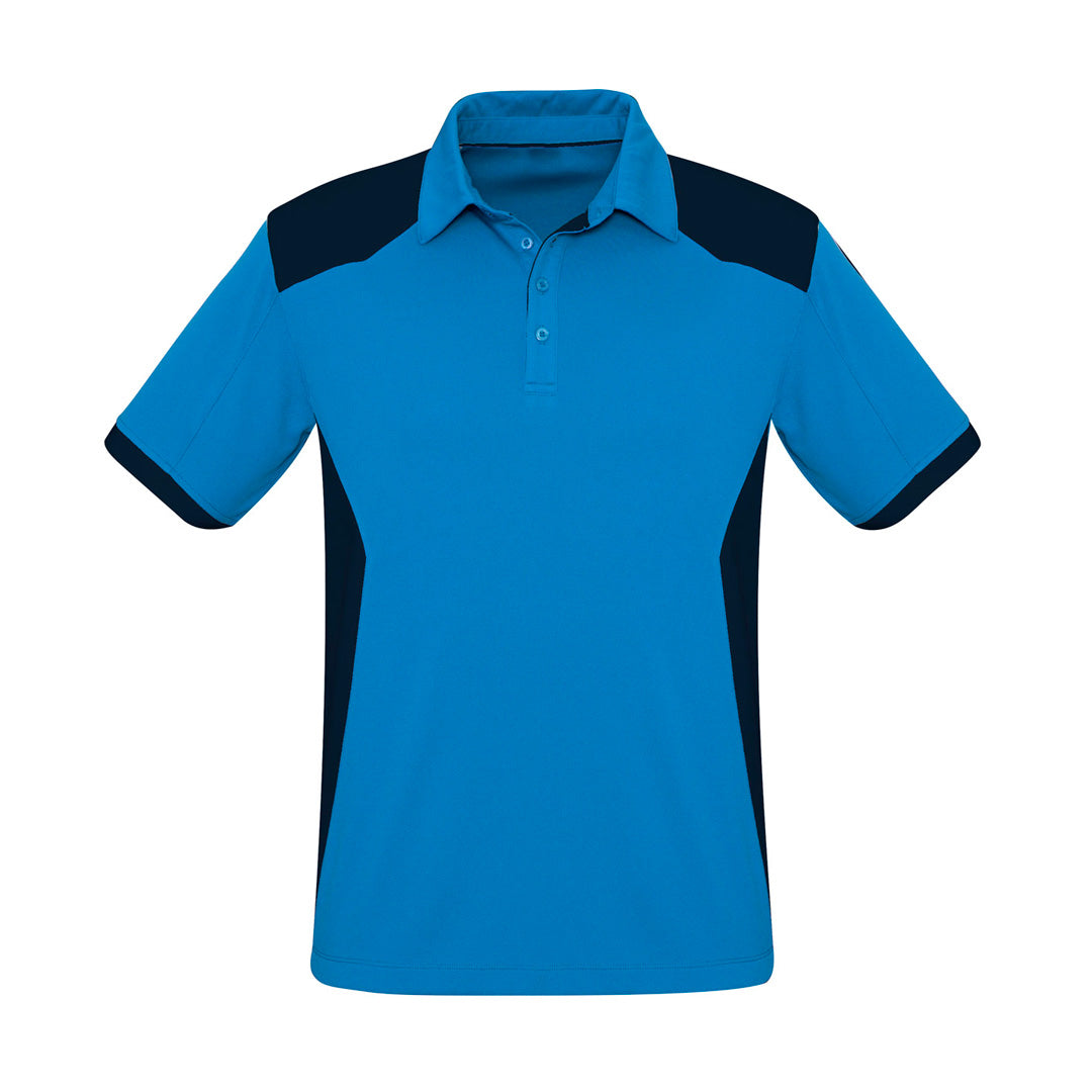 Biz Collection The Rival Polo | Mens | Short Sleeve Cyan/Navy Shirts & Tops