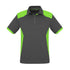 Biz Collection The Rival Polo | Mens | Short Sleeve Grey/Lime Shirts & Tops