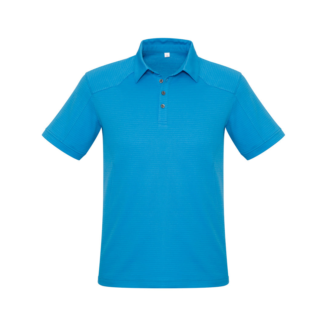 Biz Collection The Profile Polo | Mens | Short Sleeve Cyan Shirts & Tops