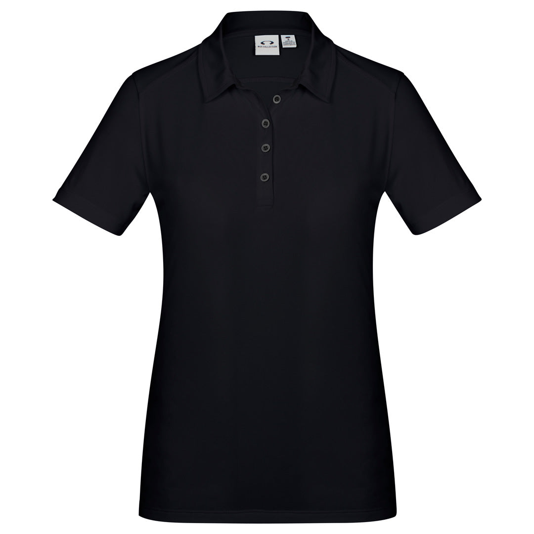 Biz Collection The Aero Polo | Ladies | Short Sleeve Black Shirts & Tops