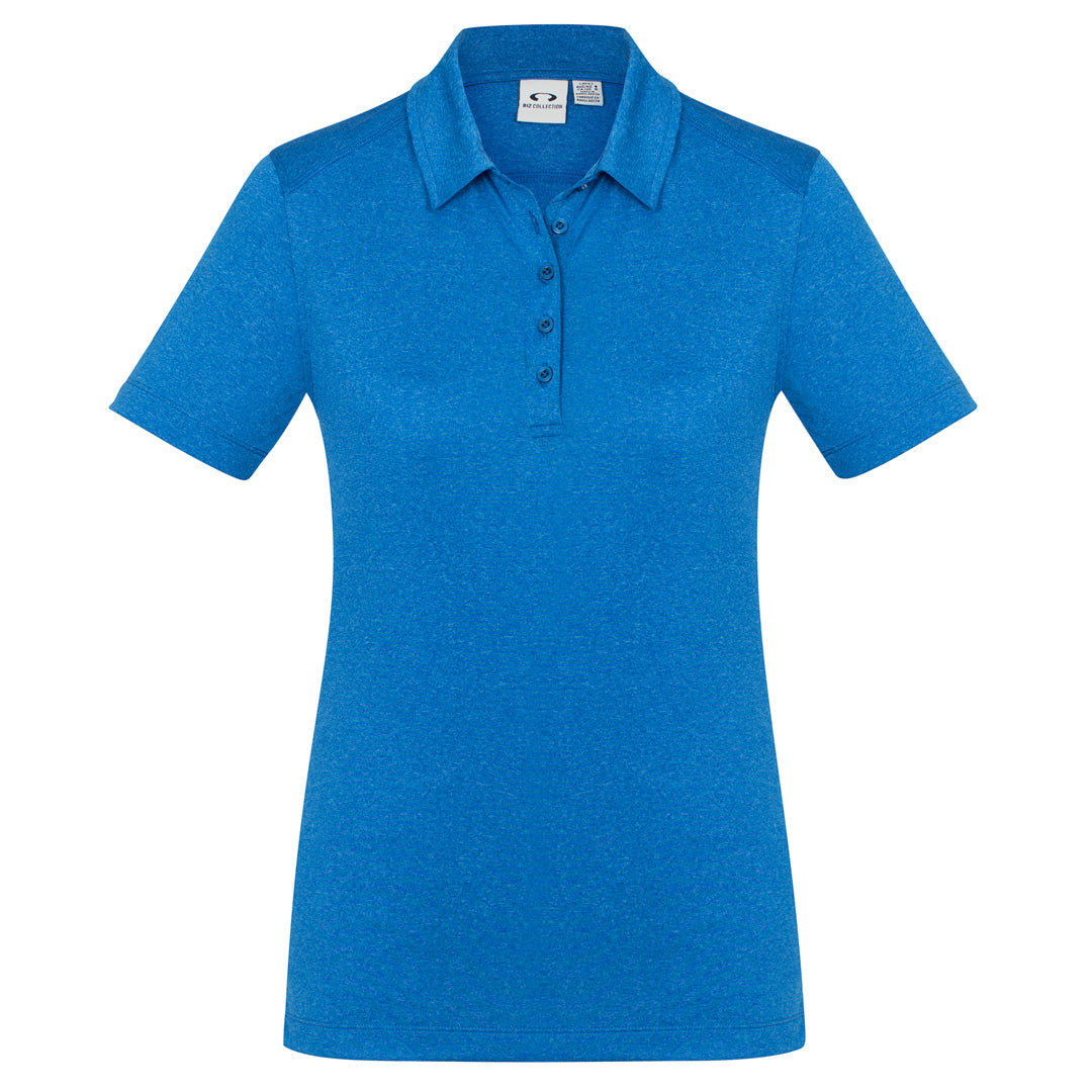 Biz Collection The Aero Polo | Ladies | Short Sleeve Cyan Marle Shirts & Tops