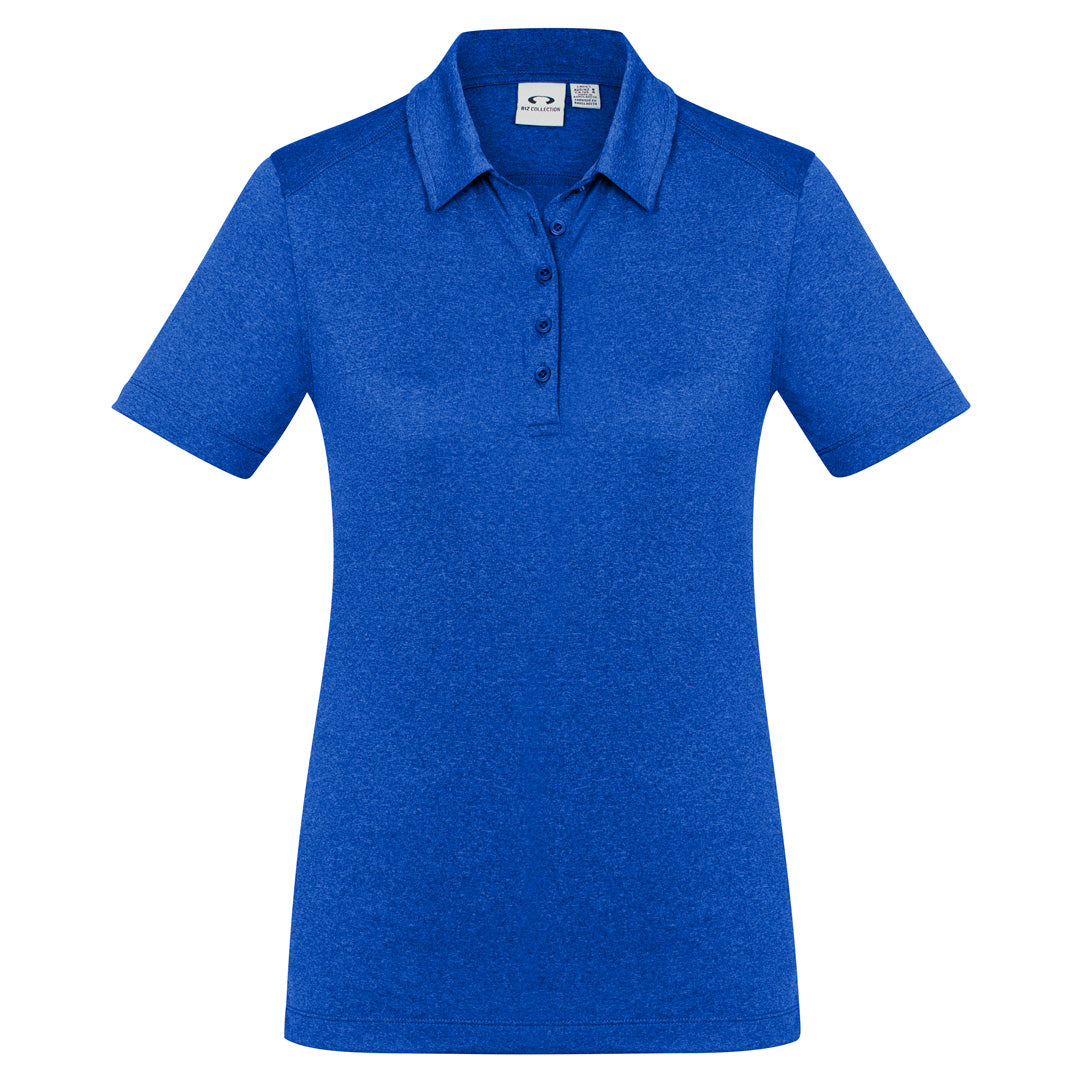 Biz Collection The Aero Polo | Ladies | Short Sleeve Electric Blue Marle Shirts & Tops